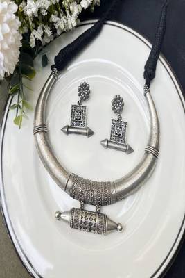 Rajasthani hasuli choker set: boho tribal indian jewelry 2