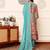 Ethnic Motifs Printed Chanderi Silk Kurta With Trousers And Dupatta