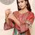 Ethnic Motifs Printed Chanderi Silk Kurta With Trousers And Dupatta