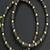 Oxidized indian jewelry set: dual tone necklace, jhumki, ring & bangles