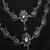 Boho oxidized silver anklet, indian peacock payal, white crystal flower foot jewelry