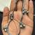 Handcrafted ghungroo silver plated anklets, oxidised brass payal with bells
