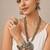 Dual tone oxidized german silver necklace set with peacock pendant,boho choker