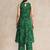 Ethnic Motifs Printed Halter Neck Sleeveless Anarkali Kurta With Trousers