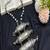 Oxidized silver statement necklace, handcrafted tribal dholki pendant