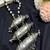 Oxidized silver statement necklace, handcrafted tribal dholki pendant