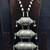 Oxidized silver statement necklace, handcrafted tribal dholki pendant