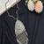 Vintage tribal statement necklace, oxidized silver boho pendant necklace