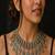 Vintage tribal silver statement necklace, boho gypsy choker necklace