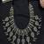 Vintage tribal silver statement necklace, boho gypsy choker necklace