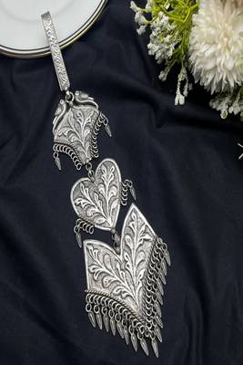 Oxidized silver kamar kandora, saree chabi challa, handmade indian satka waist keychai 2