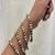 Dual tone bangle set: oxidized german silver, gold plated