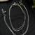 Double snake chain silver anklet with bells | indian payal pair | ethnic beach anklet