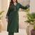 Women Ethnic Motifs Embroidered Regular Thread Work Kurta with Trousers