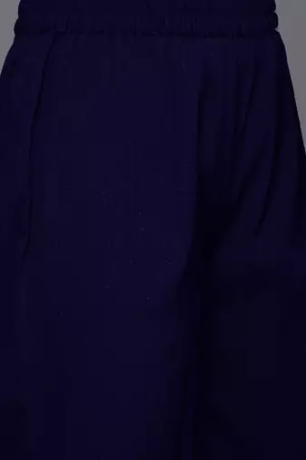 Women Solid Kurta with Trousers