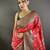 rani satin silk blend zari woven saree with unstitched blouse piece.