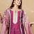Yoke Design Regular Sequinned Kurta with Trousers & With Dupatta