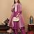Yoke Design Regular Sequinned Kurta with Trousers & With Dupatta