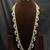 Long temple necklace set with earrings, ruby green stone bridal jewelry