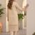 Women Floral Embroidered Regular Thread Work Pure Cotton Kurta with Trousers & With Dupatta
