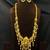 Antique gold lakshmi temple jewelry long necklace set
