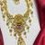 Antique gold lakshmi temple jewelry long necklace set
