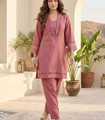 Women Ethnic Motifs Embroidered Regular Thread Work Kurta with Trousers