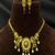 Antique gold temple necklace set with earring, south indian bridal jewelry
