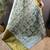 grey tissue silk blend kanjeevaram zari woven saree with unstitched blouse piece.