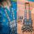 Oxidized silver boho necklace set, ethnic tribal jewelry