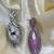 Sparkling fuchsia sunburst statement earrings | rhodium plated chandelier earrings