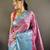 rani tissue silk blend kanjeevaram zari woven saree with unstitched blouse piece.