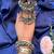 Oxidized ghungroo cuff bangle: adjustable boho tribal bracelet