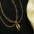Gold cowrie shell anklet | double layer chain ankle bracelet
