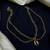 Gold cowrie shell anklet | double layer chain ankle bracelet