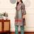 Ethnic Motifs Printed Chanderi Silk Tunic With Trousers