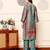 Ethnic Motifs Printed Chanderi Silk Tunic With Trousers