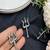 Silver trident earrings | trishul studs | spiritual shiva jewelry