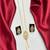 Gold teardrop crystal bridal jewelry set, minimalist tassel pendant necklace earrings