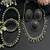 Indian oxidized jewelry set dual tone, boho tribal necklace earrings bangles ring set of 4