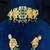 Emerald green kundan choker set | gold indian bridal jewelry