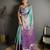 blue kanjeevaram silk blend zari woven saree with unstitched blouse piece.