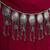 Oxidized silver coin kamarbandh: boho tribal tassel belly chain