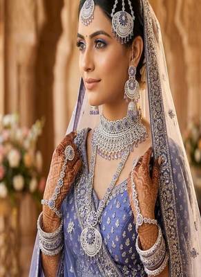 Royal lavender tanzanite passa jhumar 2