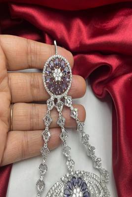 Royal lavender tanzanite passa jhumar 3