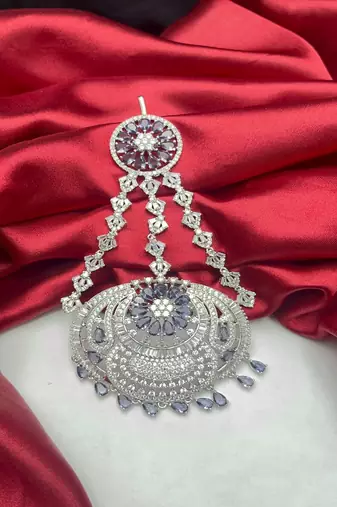 Royal lavender tanzanite passa jhumar