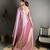 lavender kanjeevaram silk blend zari woven saree with unstitched blouse piece.