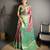 rust kanjeevaram silk blend zari woven saree with unstitched blouse piece.