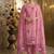 Pink handwoven jamdani cotton suit