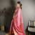 rani kanjeevaram silk blend zari woven saree with unstitched blouse piece.